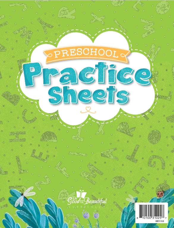 The Good and the Beautiful - Language, Art & Literature L000 (Preschool) Practice Sheets - PDF MUST BE PURCHASED FROM TGATB